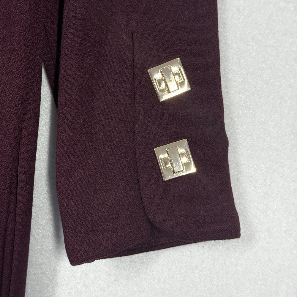 Tuckernuck Dress Womens Small Oxblood Barnett Mini Dress‎ Square Snap Button - Picture 9 of 15